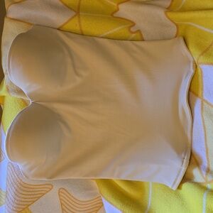 EUC - Le Mystere Ivory Bustier Corset Strapless Bra Bridal Collection, 32B